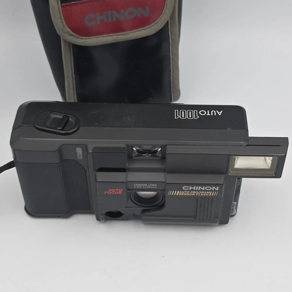 Chinon Auto 1001 DX 35mm Point & Shoot Film Camera Untested Parts Or Repair